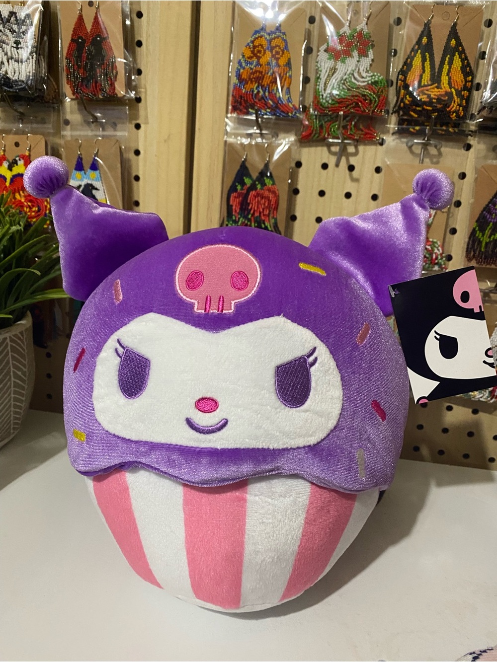 Sanrio Kuromi Purple & Pink Cupcake Plush